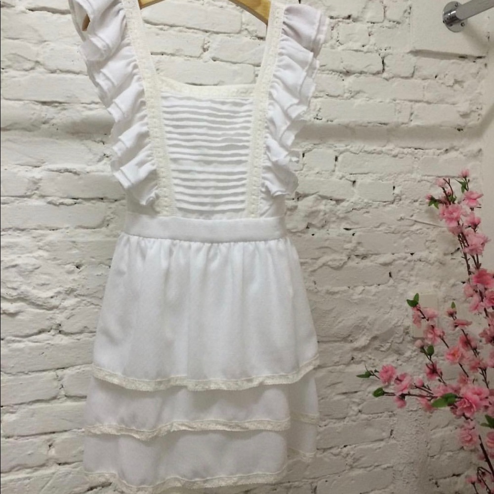 White Ruffle Dress